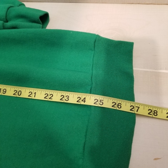 {S} VINTAGE St. Patrick's Day Sweatshirt Green Clovers Luck Of The Irish - Picture 8 of 10